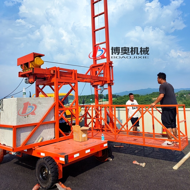 Q5M電動型(xíng)橋梁排水(shuǐ)管安裝施(shi)工車