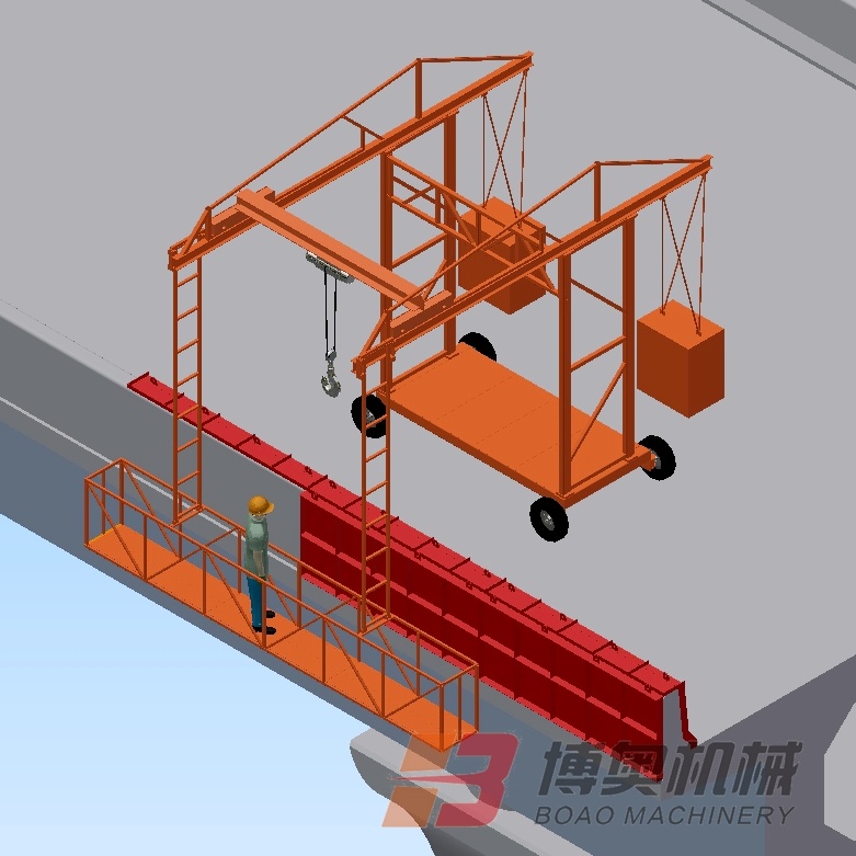 橋梁(liáng)防撞牆模(mó)闆台車