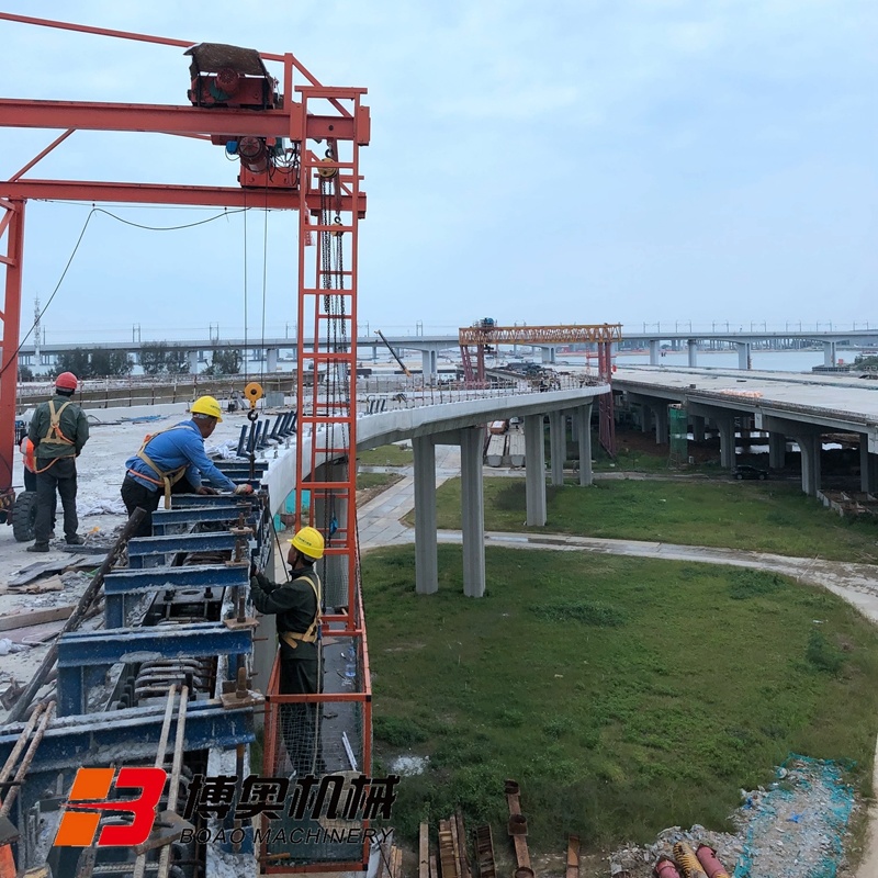 橋梁防撞(zhuang)牆模闆台(tái)車