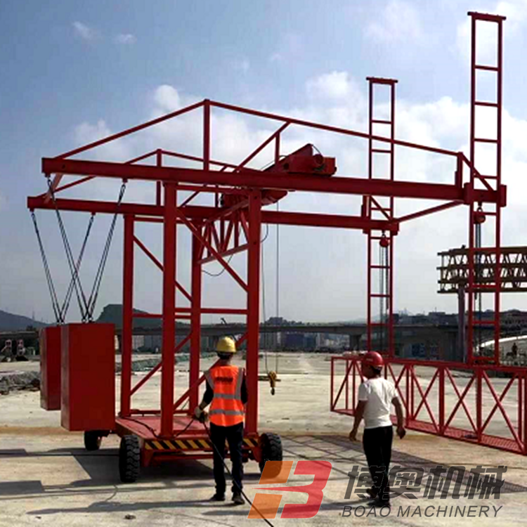 新型橋梁(liáng)防撞牆模(mo)闆施工台(tái)車