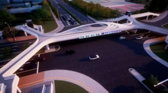 青島高新(xin)區青島中(zhōng)學人行天(tiān)橋工程喜(xǐ)獲DNA巴黎設(shè)計大獎