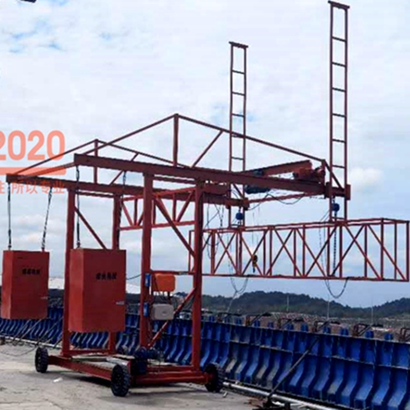 橋梁(liang)防撞牆模(mo)闆台車安(an)全施工